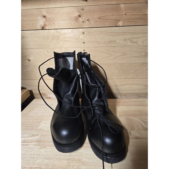 Addison Shoe Company Mens Size US 13.5W Black Military Steel Toe Combat Boots main image 7
